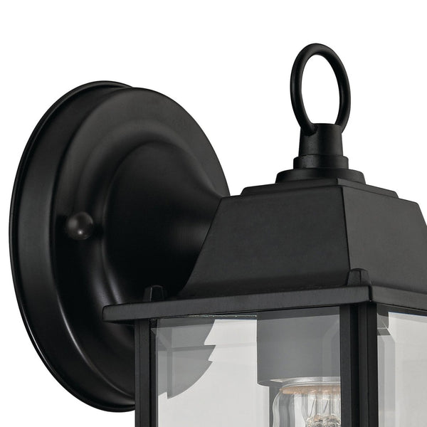 Atlas Cotswold 9-Inch High 1-Light Outdoor Sconce for Elegant Illumination and Timeless Curb Appeal Matte Black OL11104-BK