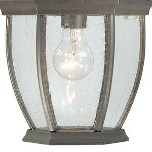 Atlas Covington 1-Light Outdoor Sconce - Timeless Elegance with Curved Glass Panels for Entryways & Porches Painted Bronze OL11107-BZ