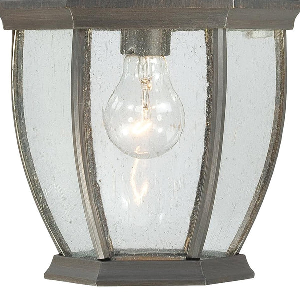Atlas Covington 1-Light Outdoor Sconce - Timeless Elegance with Curved Glass Panels for Entryways & Porches Painted Bronze OL11107-BZ