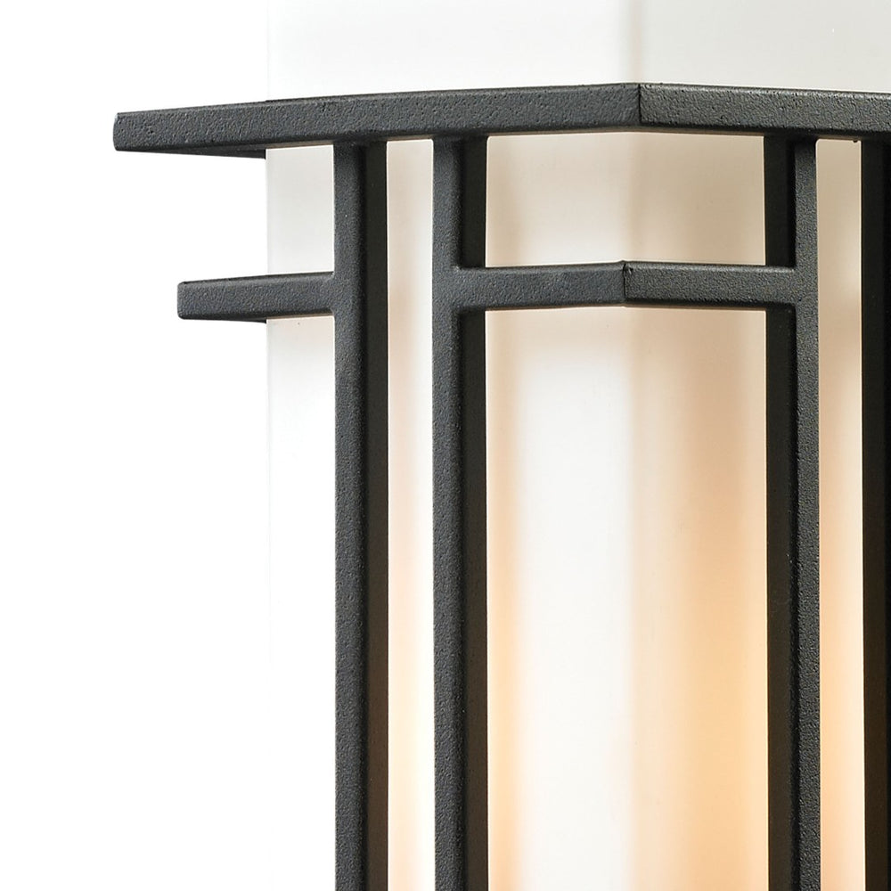 Atlas Croftwell 12'' High Outdoor Sconce - Modern Matte Black Fixture for Entryways & Patios OL11111-BK2