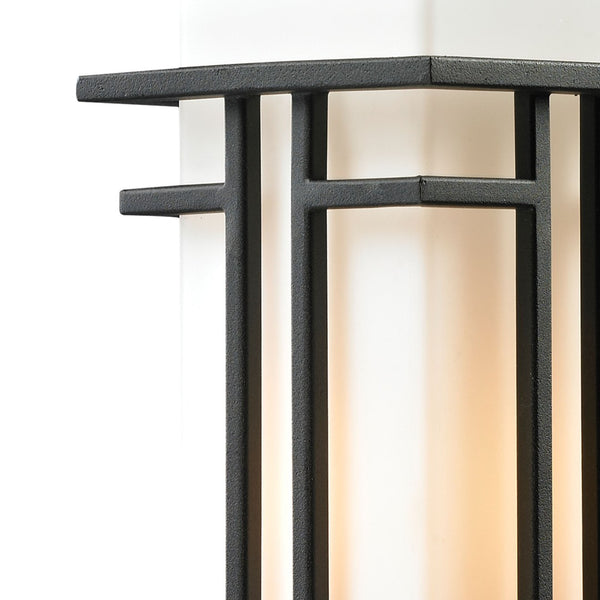Atlas Croftwell 12'' High Outdoor Sconce - Modern Matte Black Fixture for Entryways & Patios OL11111-BK2