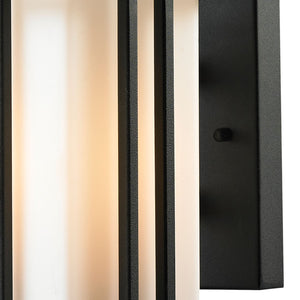 Atlas Croftwell 12'' High Outdoor Sconce - Modern Matte Black Fixture for Entryways & Patios OL11111-BK2