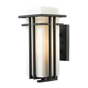 Atlas Croftwell 15'' High 1-Light Outdoor Sconce - Modern Matte Black Design for Stylish Illumination OL11112-BK2