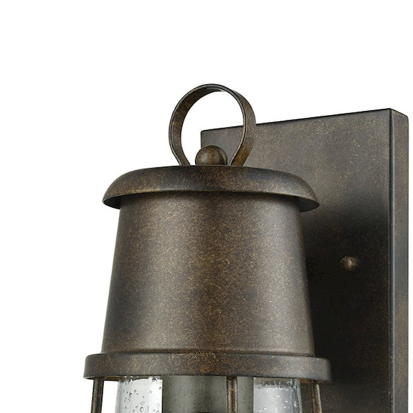 Atlas Crowley 13" High Outdoor Sconce in Hazelnut Bronze - Elegant 1-Light Fixture for Porches & Entryways OL11114-BZ