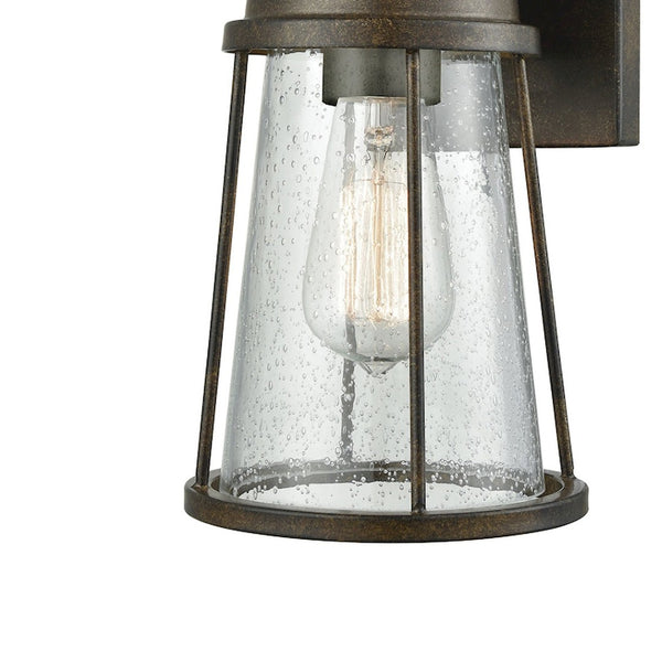 Atlas Crowley 13" High Outdoor Sconce in Hazelnut Bronze - Elegant 1-Light Fixture for Porches & Entryways OL11114-BZ