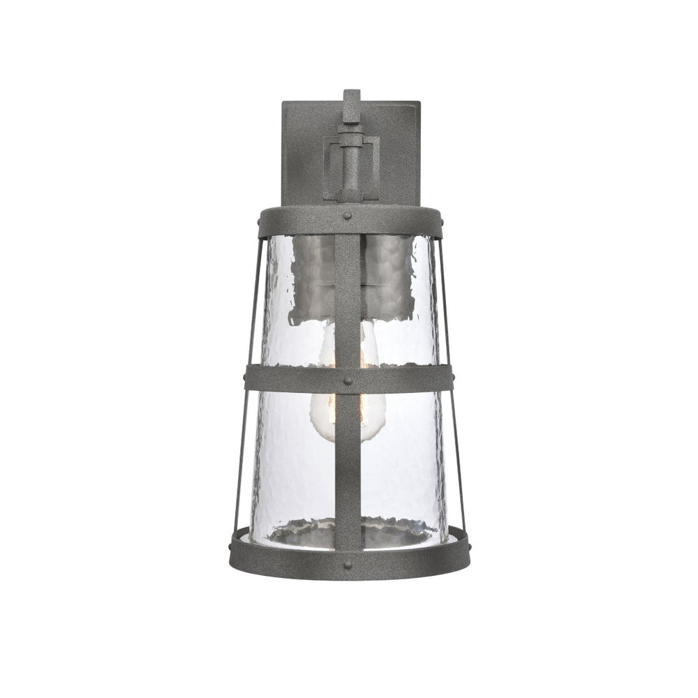 Atlas Dakota 14'' High Outdoor Sconce - Rustic Charm with Weather-Resistant Design for Lasting Elegance Distressed Zinc 7'' OL11118-GY