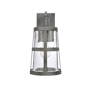 Atlas Dakota 14'' High Outdoor Sconce - Rustic Charm with Weather-Resistant Design for Lasting Elegance Distressed Zinc 7'' OL11118-GY