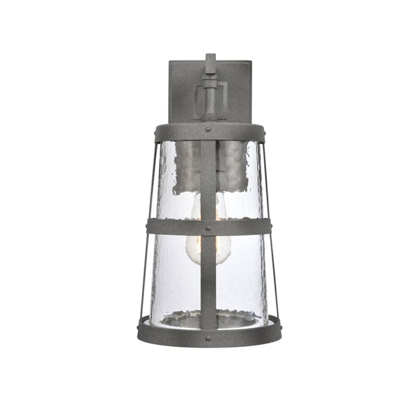Atlas Dakota 14'' High Outdoor Sconce - Rustic Charm with Weather-Resistant Design for Lasting Elegance Distressed Zinc 7'' OL11118-GY