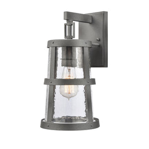 Atlas Dakota 14'' High Outdoor Sconce - Rustic Charm with Weather-Resistant Design for Lasting Elegance Distressed Zinc 7'' OL11118-GY