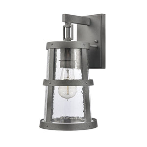Atlas Dakota 14'' High Outdoor Sconce - Rustic Charm with Weather-Resistant Design for Lasting Elegance Distressed Zinc 7'' OL11118-GY