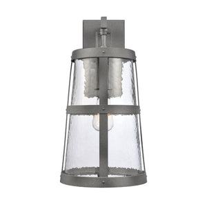 Atlas Dakota 14'' High Outdoor Sconce - Rustic Charm with Weather-Resistant Design for Lasting Elegance Distressed Zinc 9'' OL11119-GY