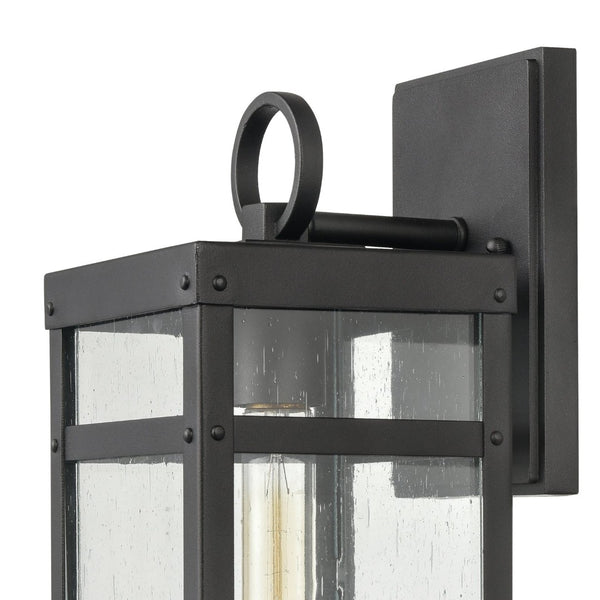 Atlas Dalton 13'' High 1-Light Outdoor Sconce - Sleek Architectural Design for Modern Outdoor Spaces Textured Black 5.5'' OL11122-BK