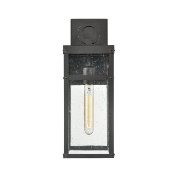 Atlas Dalton 13'' High 1-Light Outdoor Sconce - Sleek Architectural Design for Modern Outdoor Spaces Textured Black 6'' OL11123-BK