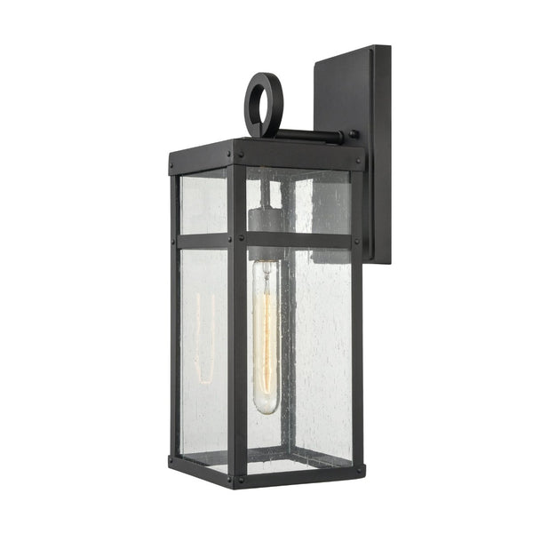 Atlas Dalton 13'' High 1-Light Outdoor Sconce - Sleek Architectural Design for Modern Outdoor Spaces Textured Black 6'' OL11123-BK