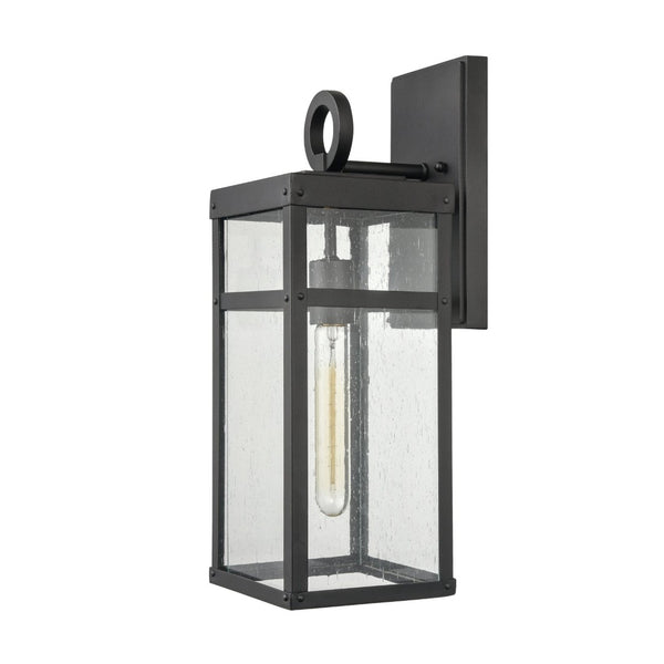 Atlas Dalton 13'' High 1-Light Outdoor Sconce - Sleek Architectural Design for Modern Outdoor Spaces Textured Black 6'' OL11123-BK
