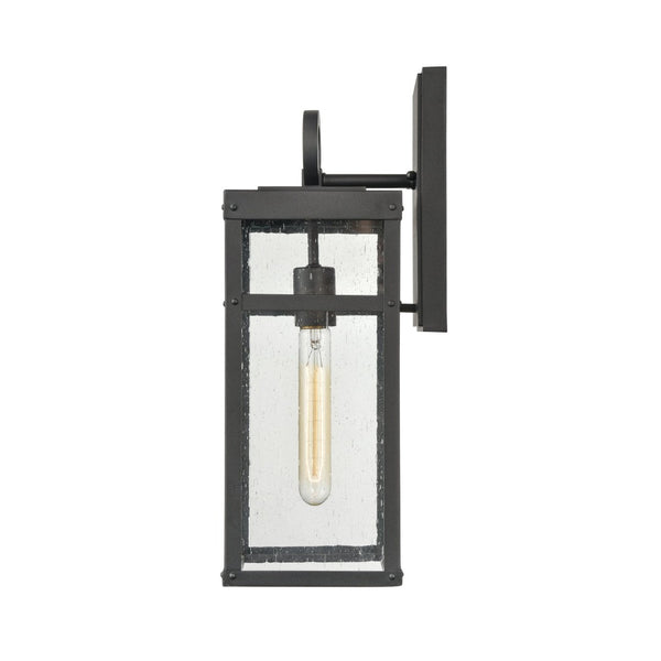Atlas Dalton 13'' High 1-Light Outdoor Sconce - Sleek Architectural Design for Modern Outdoor Spaces Textured Black 6'' OL11123-BK