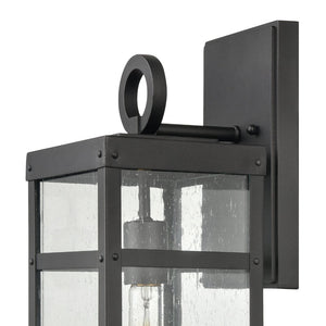 Atlas Dalton 13'' High 1-Light Outdoor Sconce - Sleek Architectural Design for Modern Outdoor Spaces Textured Black 6'' OL11123-BK