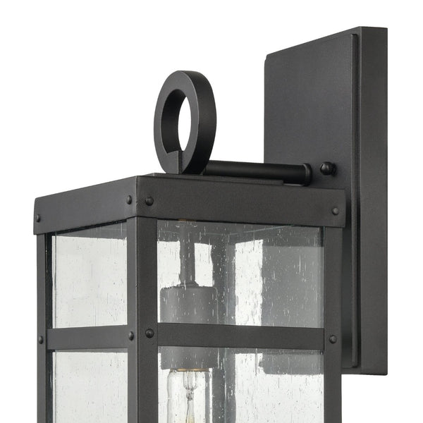 Atlas Dalton 13'' High 1-Light Outdoor Sconce - Sleek Architectural Design for Modern Outdoor Spaces Textured Black 6'' OL11123-BK