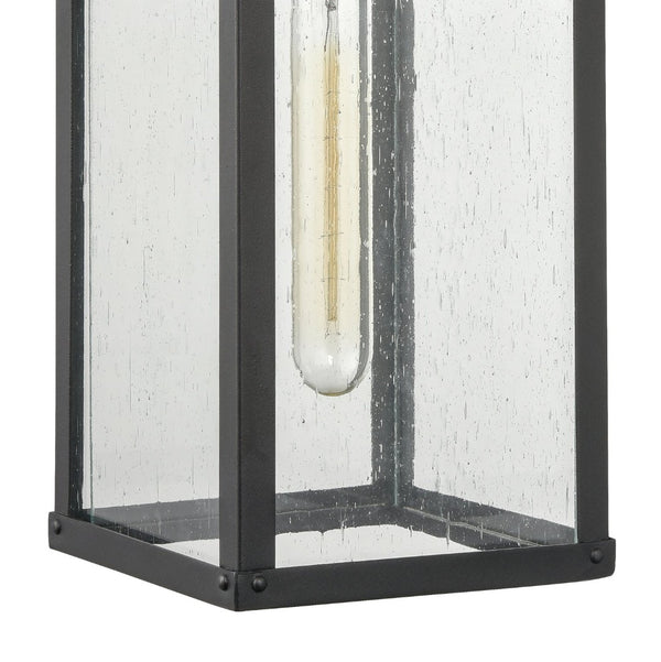 Atlas Dalton 13'' High 1-Light Outdoor Sconce - Sleek Architectural Design for Modern Outdoor Spaces Textured Black 6'' OL11123-BK