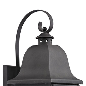 Atlas Forged Brookridge 30” High 3-Light Outdoor Sconce - Timeless Lantern Design for Elegant Illumination Charcoal 10'' OL11135-BK