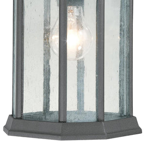 Atlas Hawthorne 14'' Outdoor Sconce - Timeless Charm for Entryways and Patios with Elegant Glass Panels Black OL11150-BK