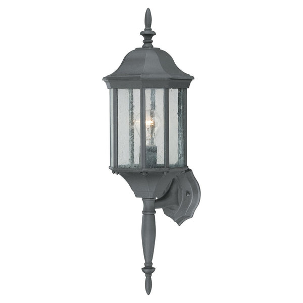 Atlas Hawthorne 26'' High Outdoor Sconce - Classic Black Lantern, Durable Metal Frame for Lasting Charm OL11151-BK