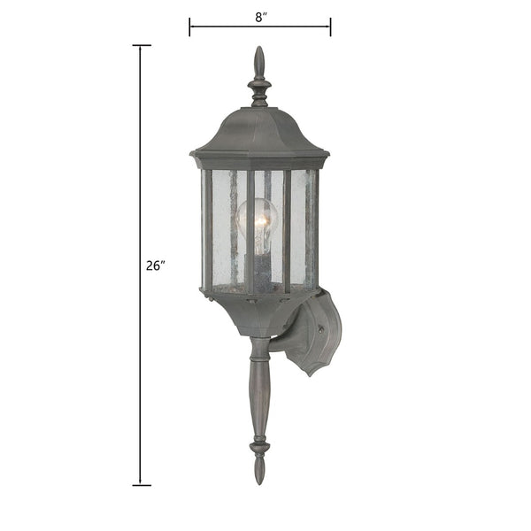 Atlas Hawthorne 14'' Outdoor Sconce - Timeless Charm for Entryways and Patios with Elegant Glass Panels Painted Bronze OL11151-BZ