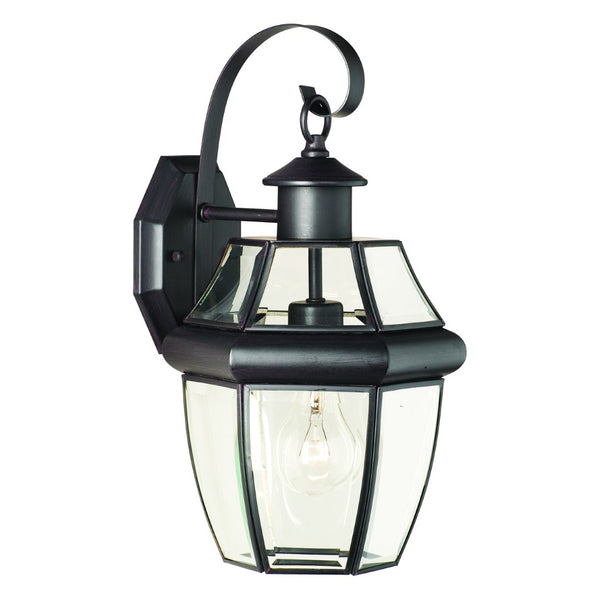 Atlas Heritage 1-Light Outdoor Sconce - Timeless Lantern Design for Elegant Entryways and Patios Painted Bronze OL11154-BZ