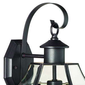 Atlas Heritage 1-Light Outdoor Sconce - Timeless Lantern Design for Elegant Entryways and Patios Painted Bronze OL11154-BZ