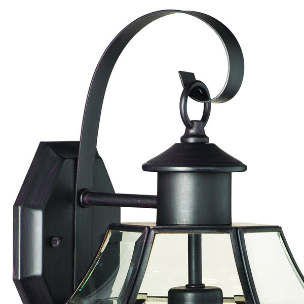 Atlas Heritage 1-Light Outdoor Sconce - Timeless Lantern Design for Elegant Entryways and Patios Painted Bronze OL11154-BZ
