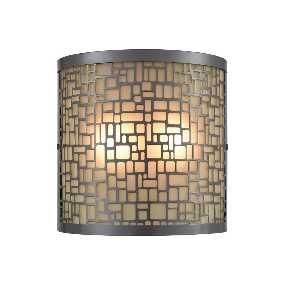 Atlas Hooper 8" High 2-Light Outdoor Sconce - Elegant Oil Rubbed Bronze with Frosted Glass Shade Design OL11156-BK