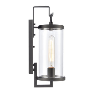 Atlas Hopkins 15.75'' Modern Outdoor Sconce - Streamlined Design with Durable Construction for Any Space Charcoal Black 5.5'' OL11157-BK