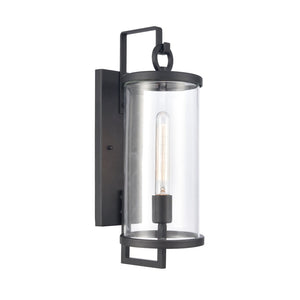 Atlas Hopkins 15.75'' Modern Outdoor Sconce - Streamlined Design with Durable Construction for Any Space Charcoal Black 6.25'' OL11158-BK