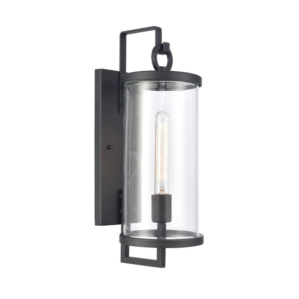Atlas Hopkins 15.75'' Modern Outdoor Sconce - Streamlined Design with Durable Construction for Any Space Charcoal Black 6.25'' OL11158-BK