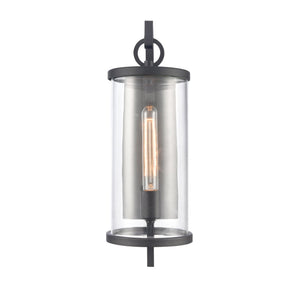 Atlas Hopkins 15.75'' Modern Outdoor Sconce - Streamlined Design with Durable Construction for Any Space Charcoal Black 6.25'' OL11158-BK