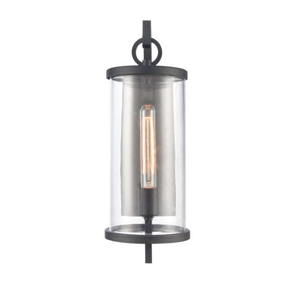 Atlas Hopkins 15.75'' Modern Outdoor Sconce - Streamlined Design with Durable Construction for Any Space Charcoal Black 6.25'' OL11158-BK