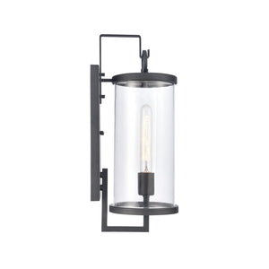 Atlas Hopkins 15.75'' Modern Outdoor Sconce - Streamlined Design with Durable Construction for Any Space Charcoal Black 6.25'' OL11158-BK