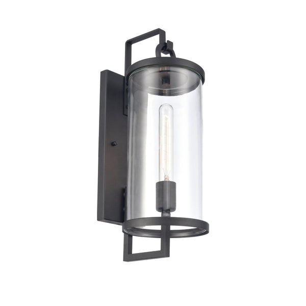 Atlas Hopkins 15.75'' Modern Outdoor Sconce - Streamlined Design with Durable Construction for Any Space Charcoal Black 6.25'' OL11158-BK