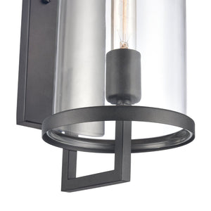 Atlas Hopkins 15.75'' Modern Outdoor Sconce - Streamlined Design with Durable Construction for Any Space Charcoal Black 6.25'' OL11158-BK