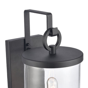 Atlas Hopkins 15.75'' Modern Outdoor Sconce - Streamlined Design with Durable Construction for Any Space Charcoal Black 6.25'' OL11158-BK