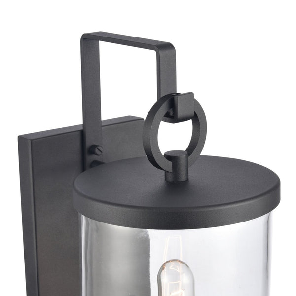 Atlas Hopkins 15.75'' Modern Outdoor Sconce - Streamlined Design with Durable Construction for Any Space Charcoal Black 6.25'' OL11158-BK