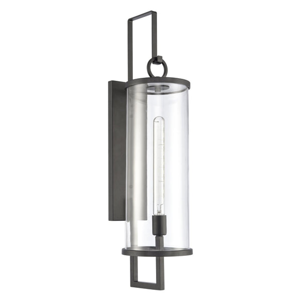 Atlas Hopkins 30" High Modern Outdoor Sconce - Durable Charcoal Black Lantern for Stylish Illumination OL11161-BK