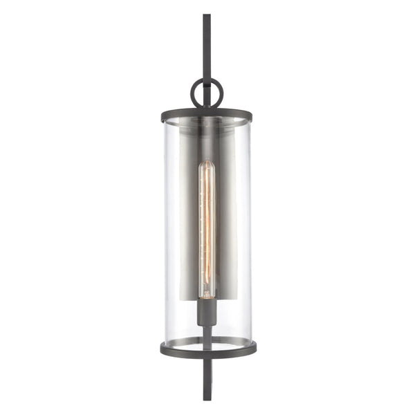 Atlas Hopkins 30" High Modern Outdoor Sconce - Durable Charcoal Black Lantern for Stylish Illumination OL11161-BK