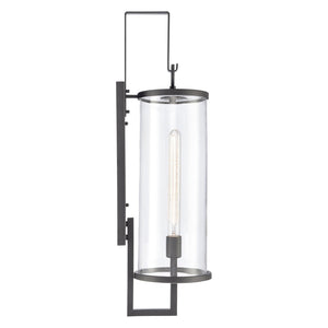 Atlas Hopkins 30" High Modern Outdoor Sconce - Durable Charcoal Black Lantern for Stylish Illumination OL11161-BK
