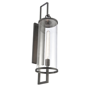 Atlas Hopkins 30" High Modern Outdoor Sconce - Durable Charcoal Black Lantern for Stylish Illumination OL11161-BK