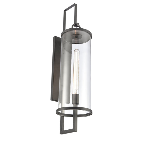 Atlas Hopkins 30" High Modern Outdoor Sconce - Durable Charcoal Black Lantern for Stylish Illumination OL11161-BK