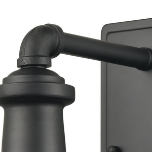 Atlas Jackson 12-Inch High Outdoor Sconce - Vintage Barn-Style Design for Timeless Curb Appeal and Illumination Matte Black 13'' OL11163-BK