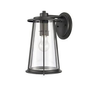 Atlas Kennison 13'' High Outdoor Wall Sconce - Matte Black, Modern Design, Durable & Easy to Install OL11166-BK