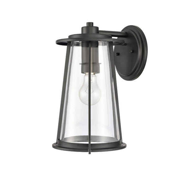Atlas Kennison 13'' High Outdoor Wall Sconce - Matte Black, Modern Design, Durable & Easy to Install OL11166-BK