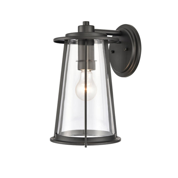 Atlas Kennison 13'' High Outdoor Wall Sconce - Matte Black, Modern Design, Durable & Easy to Install OL11166-BK